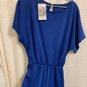 brand new royal blue romper